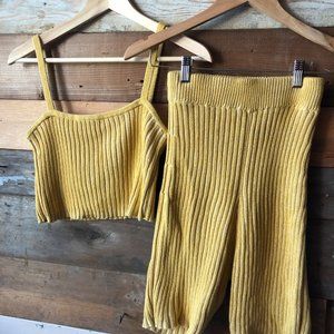Kordal Ribbed Knit Tank + Short Lounge Set S/M